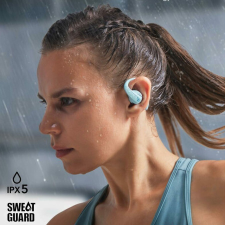 Casti Wireless pentru Sport, Bluetooth, Waterproof, Anker AeroFit, Blue