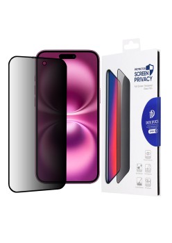 Folie pentru iPhone 16 Plus - Dux Ducis Tempered Glass Privacy - Black