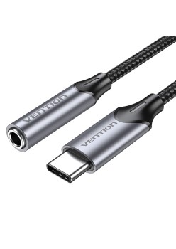 Adaptor Audio Type-C la Jack 3.5mm, DAC - Vention (BGMHA) - Gray