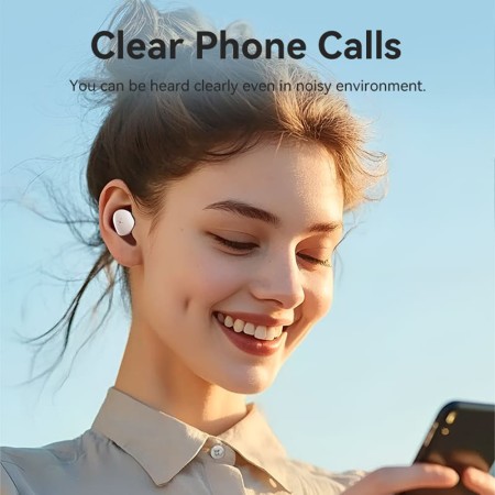 Casti True Wireless, Bluetooth 5.3, IPX4, Hi-Fi sound, Type-C - Vention Tiny T17 (NBRP0) - Pink