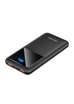 Acumulator extern Wireless, USB-C, 2x USB, Micro-USB, PD22.5W, 10000mAh - Vention (FHKB0) - Black