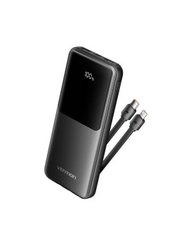 Acumulator extern 2x USB, 10000mAh - Vention (FHOB0) - Black