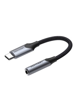 Adaptor casti Type-C la Jack 3.5mm, cu DAC - Vention (BGJHA) - Gray
