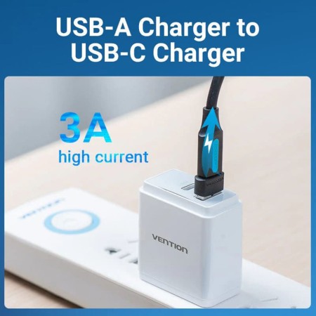Adaptor OTG, Type-C la USB 2.0, 480Mbps, In-Game Voice Function - Vention (CDWB0) - Black