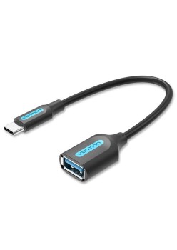 Adaptor OTG, Type-C la USB 3.0, U-Disk Reader, Gaming, 0.15m - Vention (CCVBB) - Black