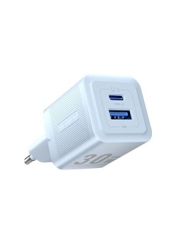 Incarcator GaN, Type-C, USB, PD30W, Dual Fast Charging - Vention (FEQL0-EU) - Bleu