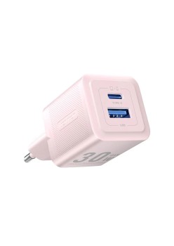 Incarcator GaN, Type-C, USB, PD30W, Dual Fast Charging - Vention (FEQP0-EU) - Pink