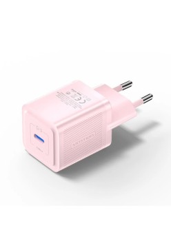Incarcator pentru priza EU, GaN, 20W, Type-C, Smart Charging - Vention (FEPP0-EU) - Pink