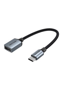 Adaptor cu Functia OTG, Type-C la USB 2.0, 480Mbps, Fast Data Transfer, 0.15m - Vention (CCWHB) - Gray