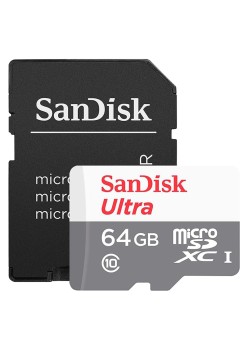 Card de Memorie, 64GB, MicroSDXC - SanDisk (SDSQUNR-064G-GN3MA) - White