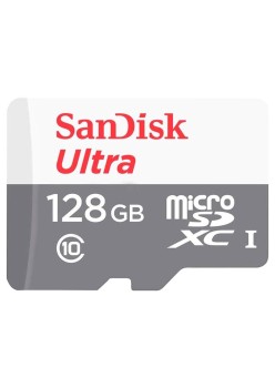 Card de Memorie, 128GB, MicroSDXC - SanDisk Ultra (SDSQUNR-128G-GN3MA) - White