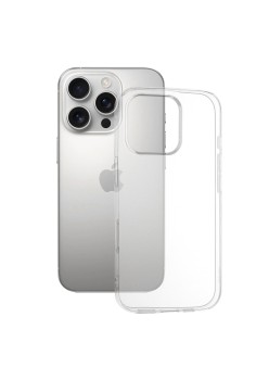 Husa pentru iPhone 16 Pro - Techsuit Clear Silicone [Big Lens Hole] - Transparent