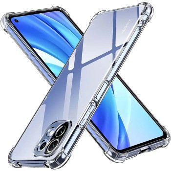 Husa Antisoc compatibila Xiaomi Mi 11 Lite 4G / Mi 11 Lite 5G / 11 Lite 5G NE, PRO AirBag, Clear