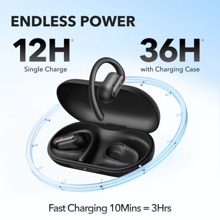 Casti Bluetooth Wireless, IPX5, Anker SoundCore V30i, Black
