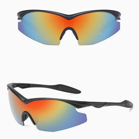 Ochelari pentru Ciclism - Techsuit (1806) - Black / Orange Yellow