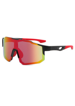 Ochelari pentru Ciclism cu Lentile Polarizate, Ergonomic, Black / Purple