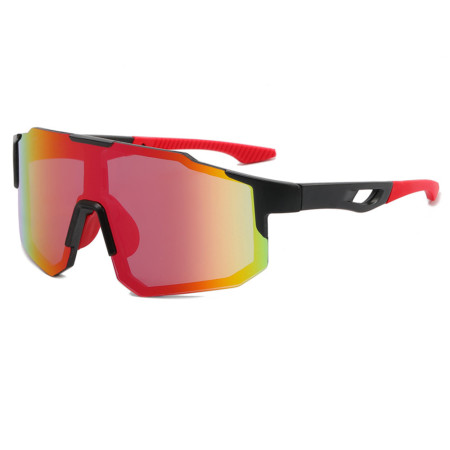 Ochelari pentru Ciclism cu Lentile Polarizate, Ergonomic, Black / Purple