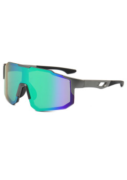 Ochelari pentru Ciclism cu Lentile Polarizate, Ergonomic, Gun / Green