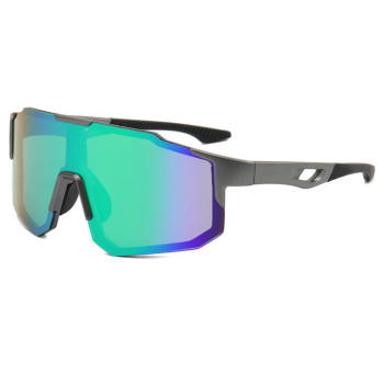 Ochelari pentru Ciclism cu Lentile Polarizate, Ergonomic, Gun / Green