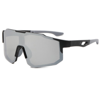 Ochelari pentru Ciclism cu Lentile Polarizate, Ergonomic, Black / Silver