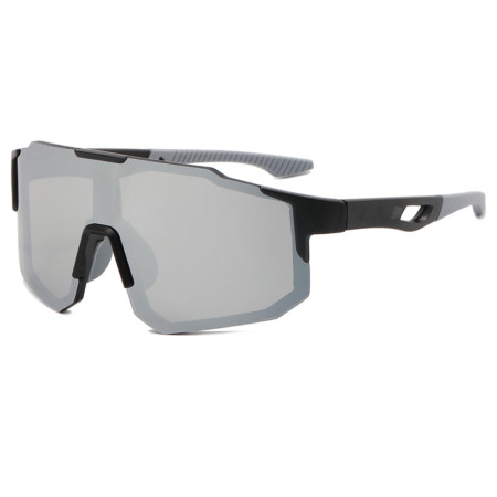 Ochelari pentru Ciclism cu Lentile Polarizate, Ergonomic, Black / Silver