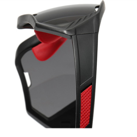Ochelari pentru Ciclism cu Lentile Polarizate, Protecție pentru Nas, Black / Red