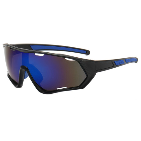 Ochelari pentru Ciclism cu Lentile Polarizate, Protecție pentru Nas, Black / Blue