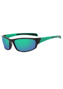 Ochelari pentru Ciclism, tip Sport, Protecție pentru Nas, Dreptunghiular, Black / Green