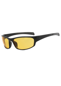 Ochelari pentru Ciclism, tip Sport, Protecție pentru Nas, Dreptunghiular, Black / Yellow