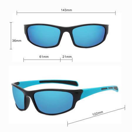 Ochelari pentru Ciclism, tip Sport, Protecție pentru Nas, (9937), Black / Orange