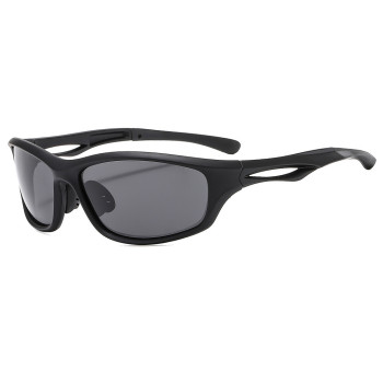 Ochelari pentru Ciclism cu lentile polarizate, ochelari de soare sport, protecție pentru nas, Black / Gray