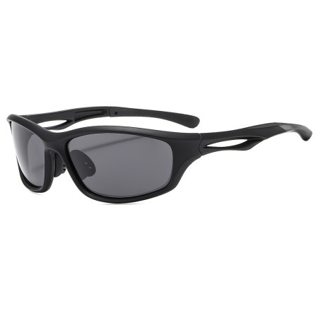 Ochelari pentru Ciclism cu lentile polarizate, ochelari de soare sport, protecție pentru nas, Black / Gray