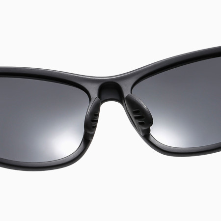 Ochelari pentru Ciclism cu lentile polarizate, ochelari de soare sport, protecție pentru nas, Black / Gray
