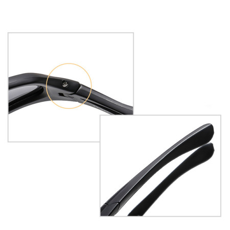 Ochelari pentru Ciclism cu lentile polarizate, ochelari de soare sport, protecție pentru nas, Black / Gray