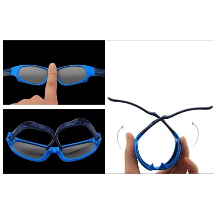 Ochelari pentru Copii Sport - Techsuit (800-C28) - Dark Blue / Sky Blue