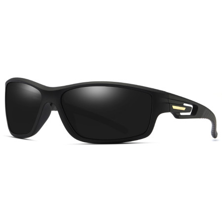 Ochelari pentru Ciclism cu lentile polarizate, ochelari de soare sport, tampoane pentru nas, Black