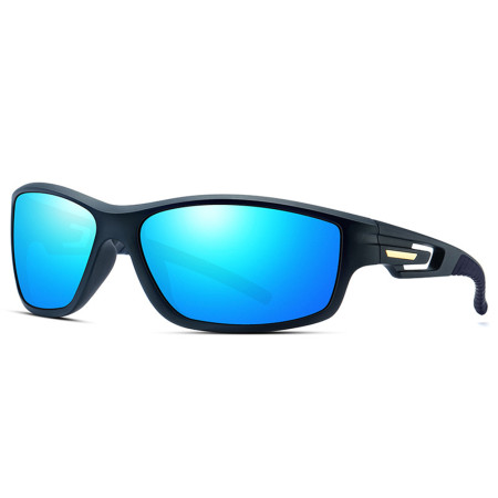 Ochelari pentru Ciclism cu lentile polarizate, ochelari de soare sport, tampoane pentru nas, Blue