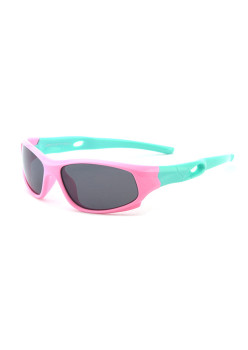 Ochelari de Soare pentru Copii cu Protectie UV tip Sport, Pink / Green