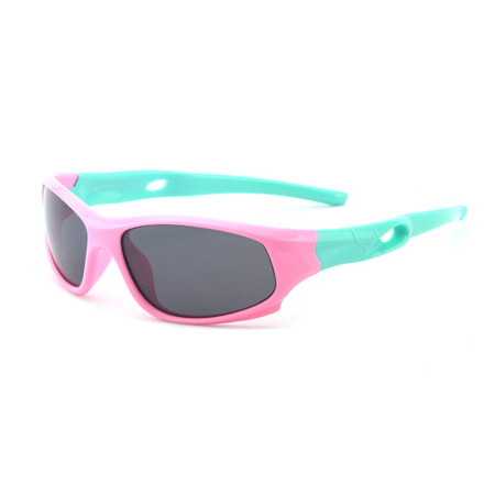 Ochelari de Soare pentru Copii cu Protectie UV tip Sport, Pink / Green