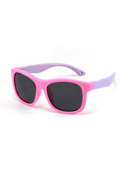 Ochelari de Soare pentru Copii cu Protectie UV si Snur, Pink / Purple