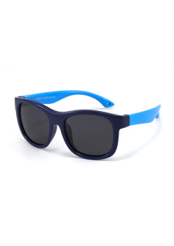 Ochelari de Soare pentru Copii cu Protectie UV si Snur, Black / Blue