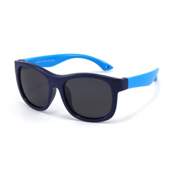 Ochelari de Soare pentru Copii cu Protectie UV si Snur, Black / Blue