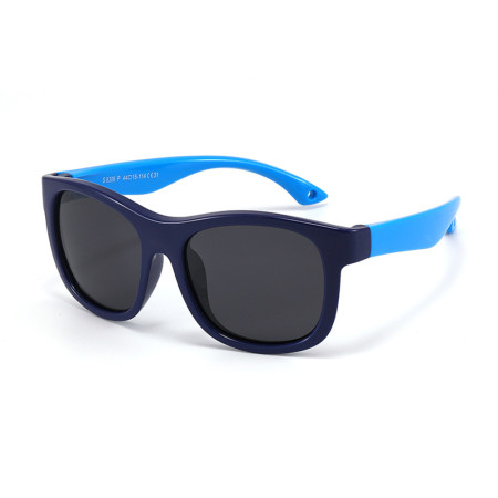 Ochelari de Soare pentru Copii cu Protectie UV si Snur, Black / Blue