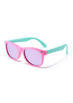 Ochelari de Soare pentru Copii cu Protectie UV, Pink / Green / Pink