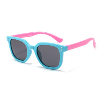 Ochelari de Soare Polarizati pentru Copii cu Protectie UV, Lake Blue / Pink