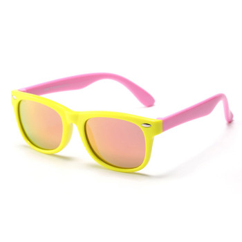 Ochelari de Soare pentru Copii cu Protectie UV, Yellow / Pink / Pink