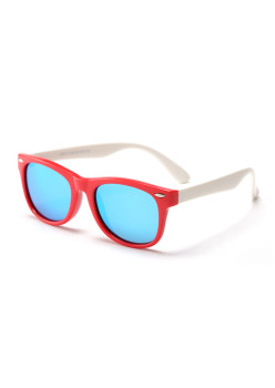 Ochelari de Soare pentru Copii cu Protectie UV, Red / White / Ice-Blue