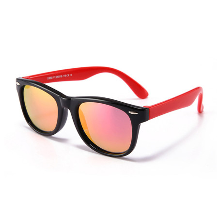 Ochelari de Soare pentru Copii cu Protectie UV, Black / Pink