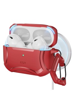 Husa pentru Apple AirPods Pro 1 / 2 - ESR Cyber Armor Tough HaloLock - Red
