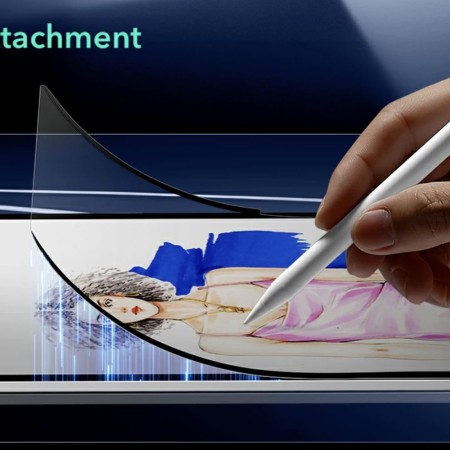 Folie pentru iPad Pro 11 (2024) - ESR Paper-Feel Magnetic - Clear